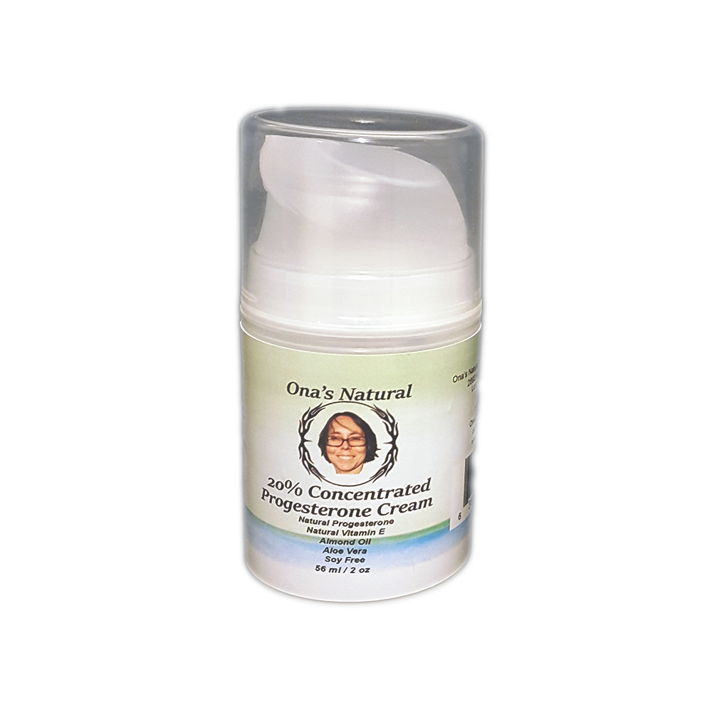 20% Progesterone Cream 2 oz Pump